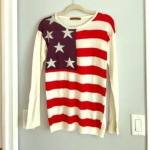 American Flag Sweater